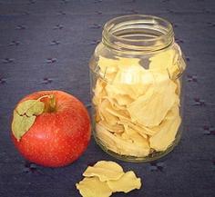 Сушење јабука у микроталасној пећници 5 минута