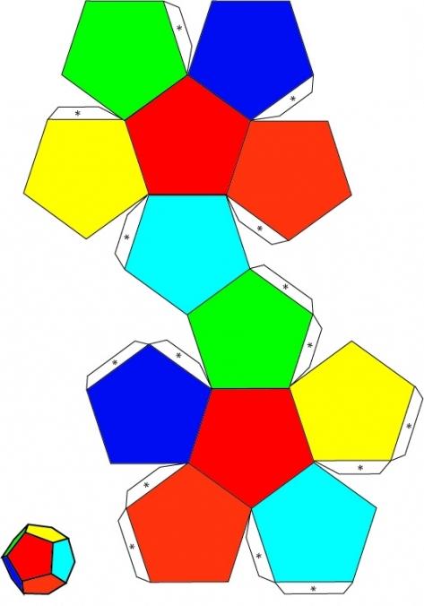 како направити додекахедрон папира