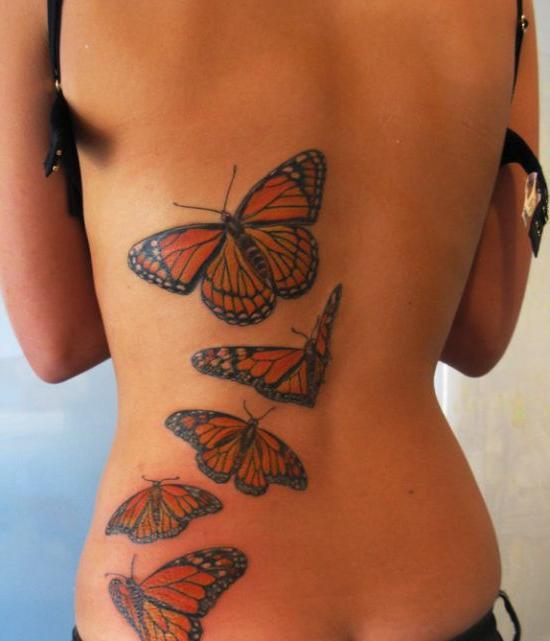 Тетоваже за девојке на леђима