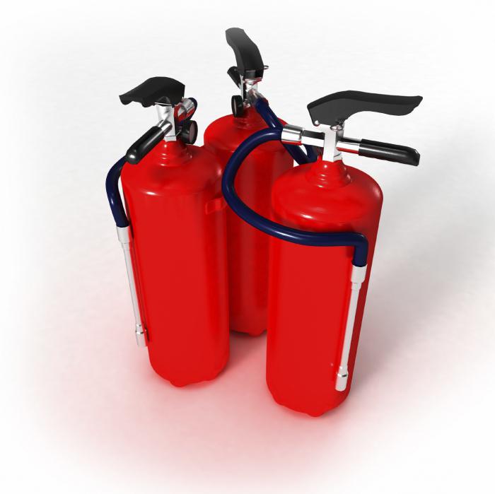 Апарати за гашење пожара: врсте и намјене, примена